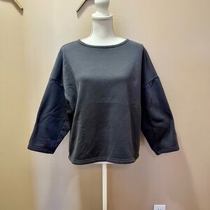 Grade & Gather Boxy Gray Crewneck Sweatshirt Women’s Size Small